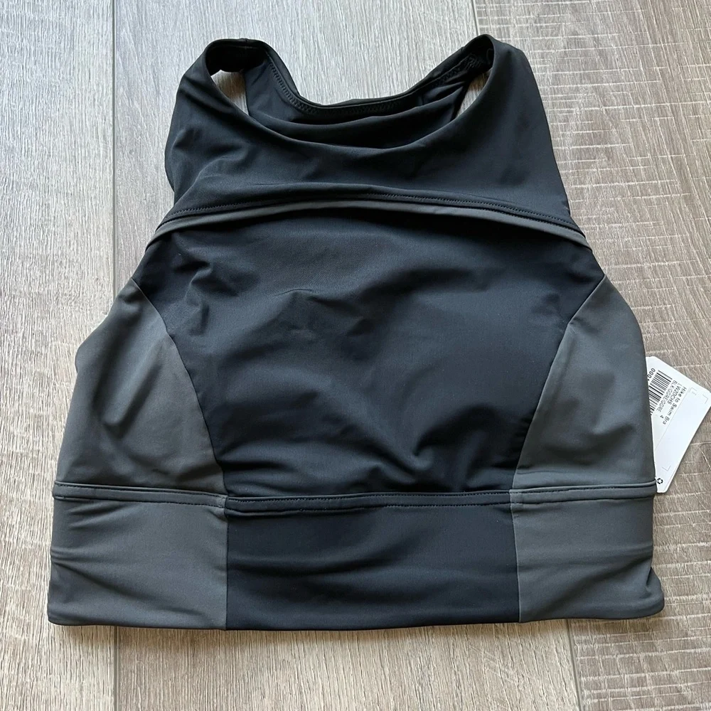 Lululemon Hike to Swim Bra in Black / Graphite Grey / Graphite Grey
